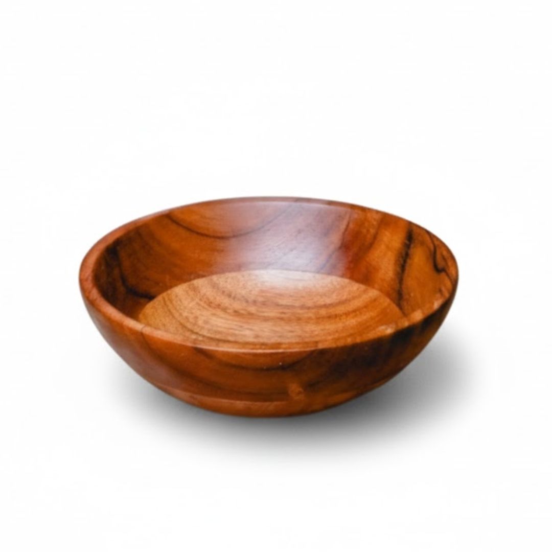 Exquisite Acacia Wood Soup Bowl for Dining